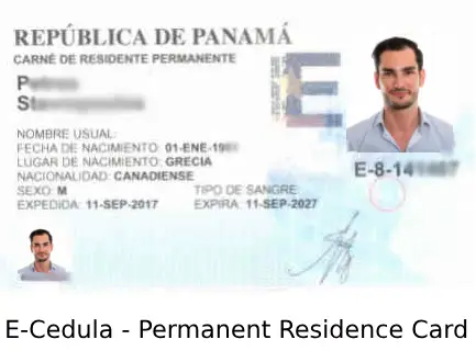 E cedula panama permanent residence card